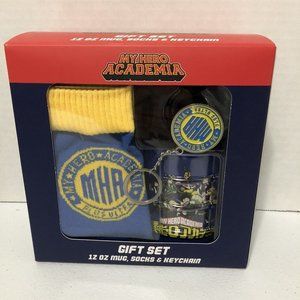 Culture Fly My Hero Academia Boxed Gift Set with Crew Socks, Mug, and Key Chain